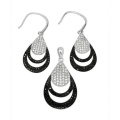 Micro Pave Einstellung 925 Silber Schmuck Set Modeschmuck